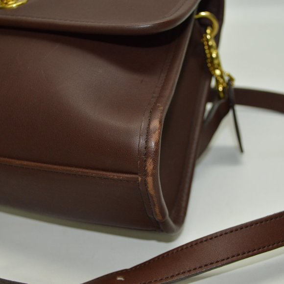 SOLD🚫Coach Vintage USA Made Leather Court Bag - Picture 11 of 15